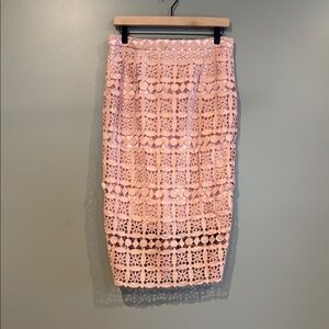 Rachel Parcell Pink Pencil Midi Skirt